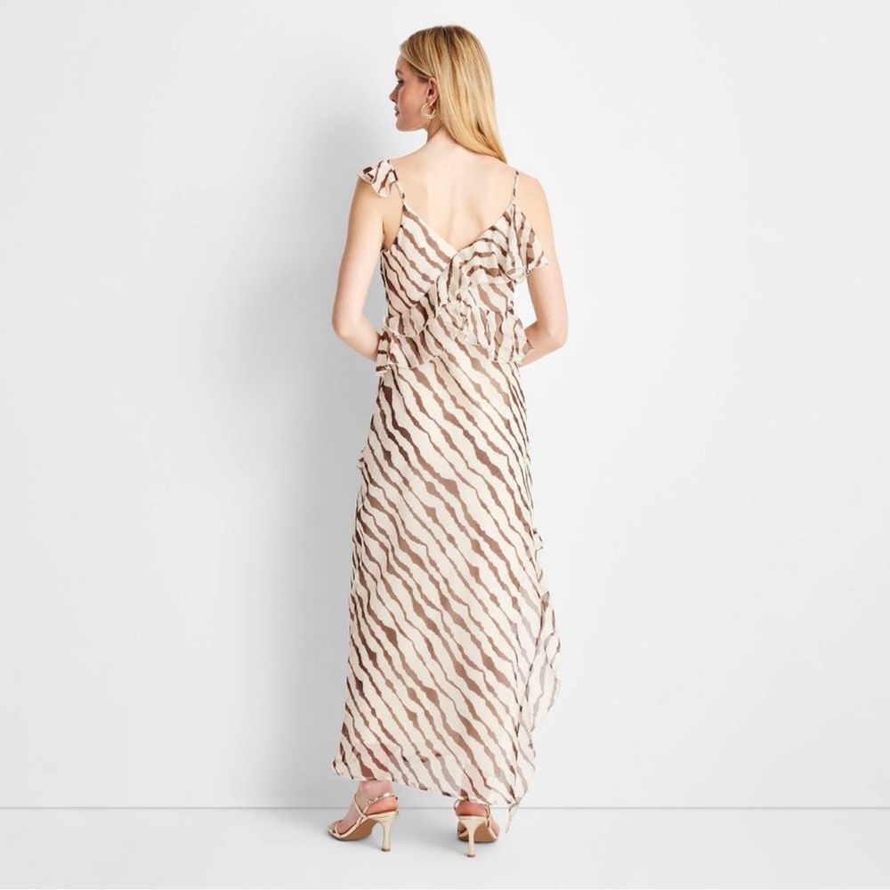 Women's Ruffle Ankle Length Dress - Future Collective with Jenee Naylor XL - Picture 4 of 4